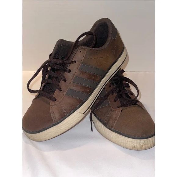 Adidas brown sneakers NEO Label adidas size 8.5 Men’s shoes dress up laced shoe​ - Picture 11 of 12